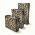 Gabion (Rock Cage) rectangle base